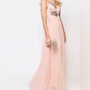 Chi Chi London pink formal dress size UK 14 NWT
